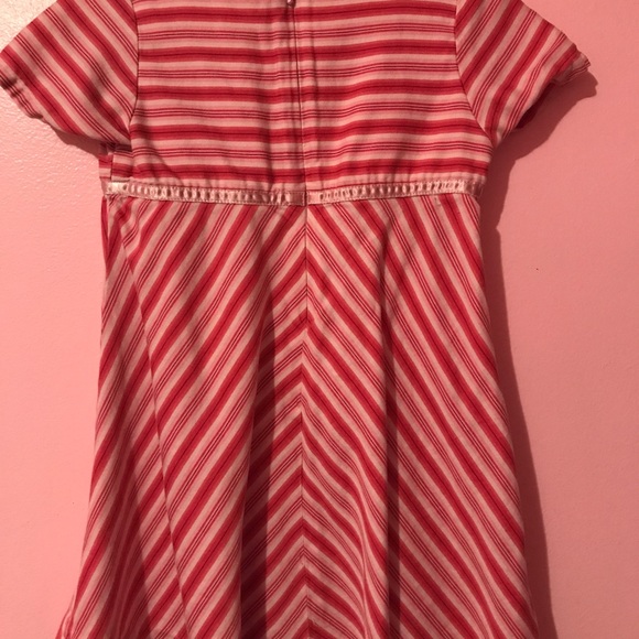 👗EUC👗Beautiful Red & Pink Stripe Dress❤️ - Picture 2 of 4
